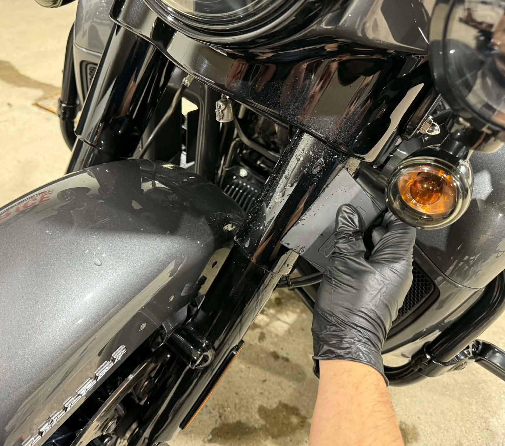 PPF fork protection kit — Harley-Davidson 2014+ (Street Glide, Road Glide & more)